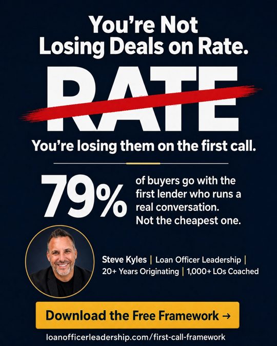 Loan Officer Leadership ad 2: You're Not Losing on Rate