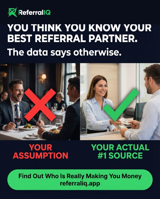 ReferralIQ ad 2: The Bank Teller Revelation