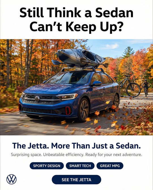 Volkswagen of Lebanon ad 5: The Jetta Revelation