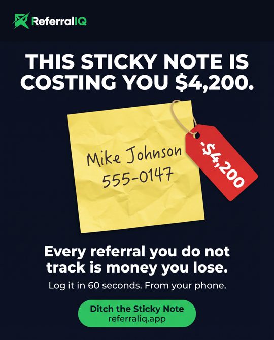ReferralIQ ad 5: The $4,200 Sticky Note