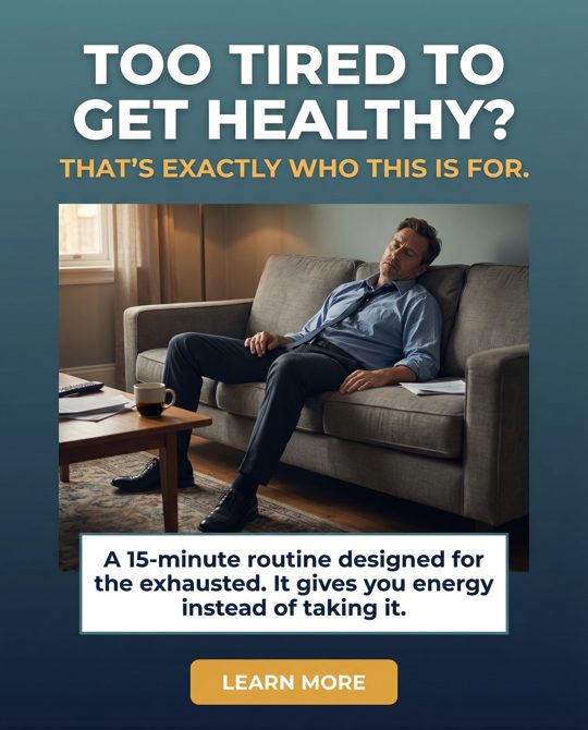 Ageless Energy ad 3: The "Too Tired to Get Healthy" Ad