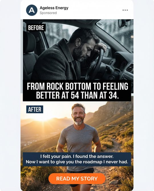 Ageless Energy ad 4: The "I Know Your Pain" Ad
